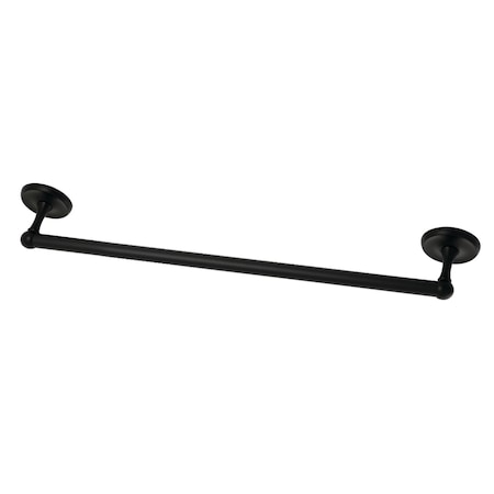 Kingston Brass BA312MB Classic 18" Towel Bar, Matte Black BA312MB